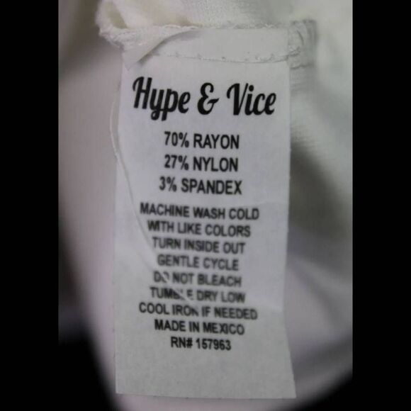 HYPE & VICE SKIRT SIZE M WHITE WITH BURNT ORANGE TRIM NWT - Picture 5 of 7